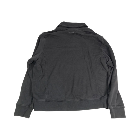 Marled French Terry Sweatshirt Shawl Collar Long Sleeve Pullover Size L Gray NWT - Picture 4 of 10